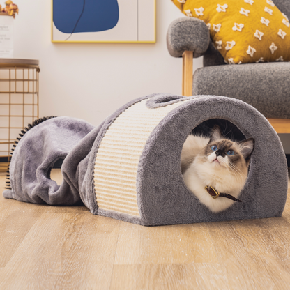 Mewoofun Cat Tunnel Cat Bed Toys Soft Comfortable Multifunction